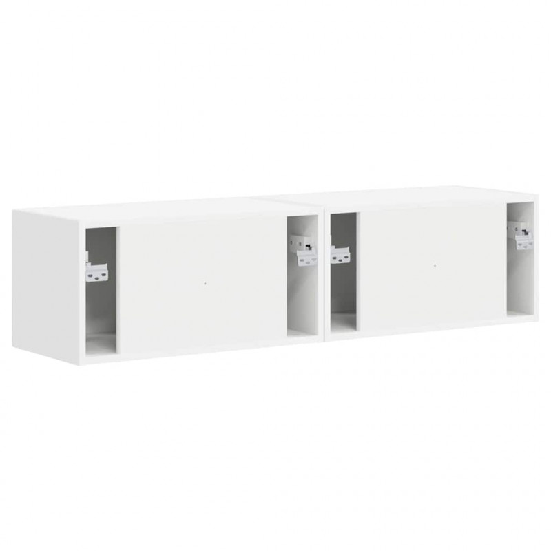 Szafka pod telewizor 2 pcs Biały 60 x 31 x 29,5 cm