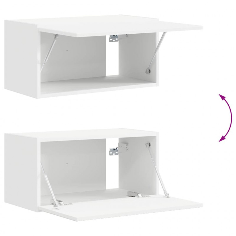 Szafka pod telewizor 2 pcs Biały 60 x 31 x 29,5 cm