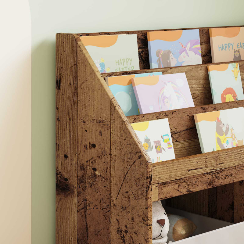Biblioteczka dla dzieci Stare drewno 72,5 x 29,5 x 69 cm