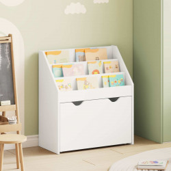 Biblioteczka dla dzieci z szufladą Biały 60 x 29,5 x 69 cm