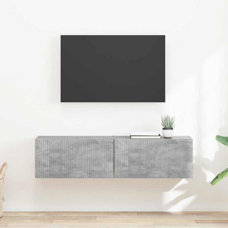 Szafka pod telewizor 2 pcs Betonowy 60 x 31 x 29,5 cm