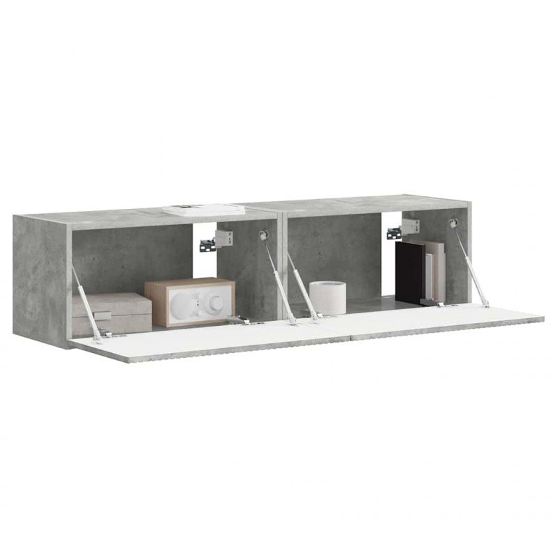 Szafka pod telewizor 2 pcs Betonowy 60 x 31 x 29,5 cm