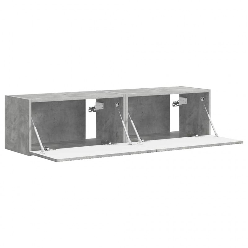 Szafka pod telewizor 2 pcs Betonowy 60 x 31 x 29,5 cm