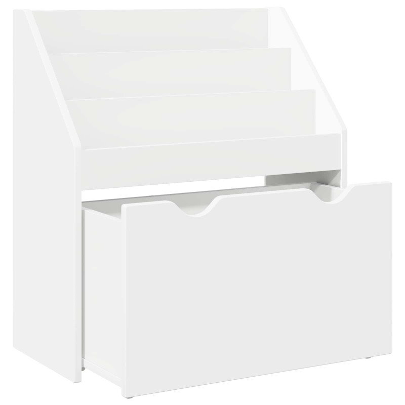 Biblioteczka dla dzieci z szufladą Biały 60 x 29,5 x 69 cm