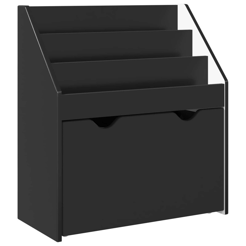 Biblioteczka dla dzieci z szufladą Czarny 60 x 29,5 x 69 cm