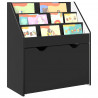 Biblioteczka dla dzieci z szufladą Czarny 60 x 29,5 x 69 cm