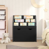 Biblioteczka dla dzieci z szufladą Czarny 60 x 29,5 x 69 cm