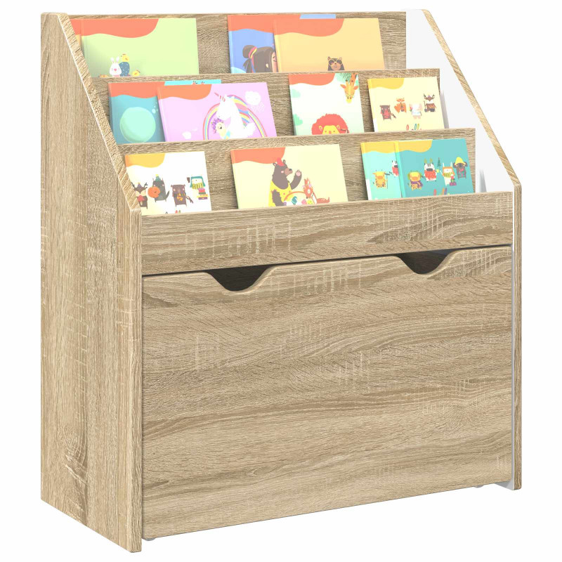 Biblioteczka dla dzieci z szufladą Dąb Sonoma 60 x 29,5 x 69 cm