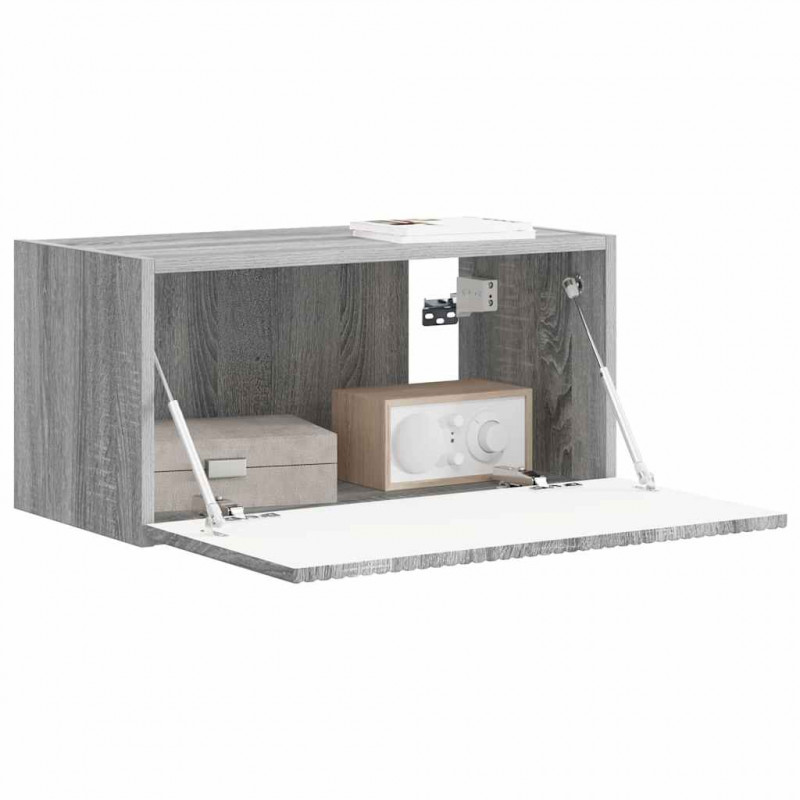 Szafka pod telewizor Szary Sonoma 60 x 31 x 29,5 cm