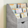 Biblioteczka dla dzieci Betonowy szary 60 x 29,5 x 69 cm