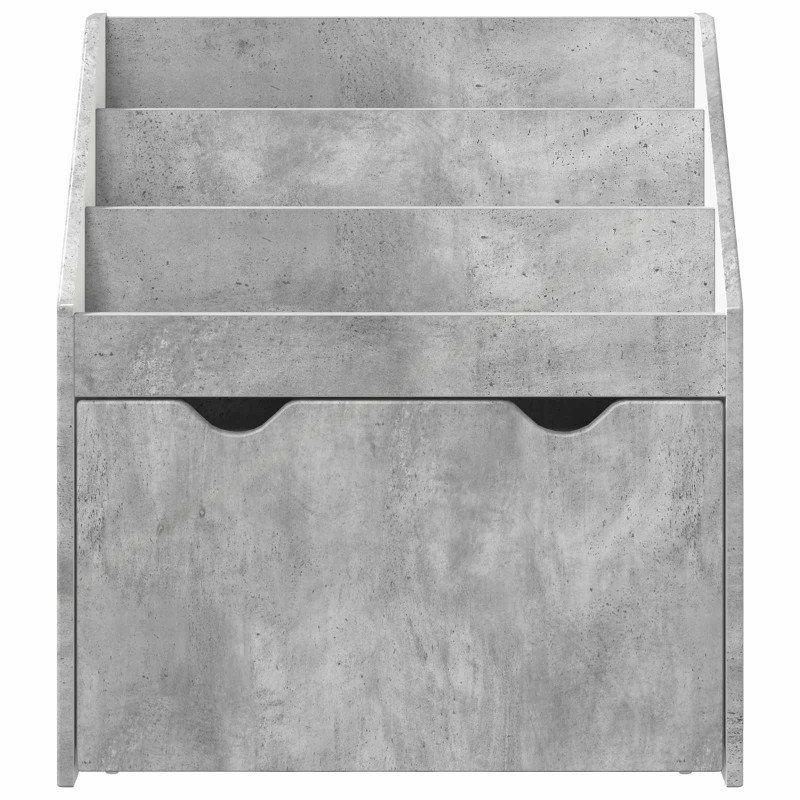 Biblioteczka dla dzieci Betonowy szary 60 x 29,5 x 69 cm