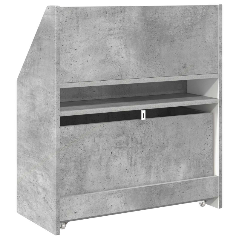 Biblioteczka dla dzieci Betonowy szary 60 x 29,5 x 69 cm