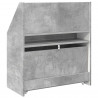 Biblioteczka dla dzieci Betonowy szary 60 x 29,5 x 69 cm