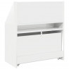 Biblioteczka dla dzieci Wysoki połysk biały 60 x 29,5 x 69 cm