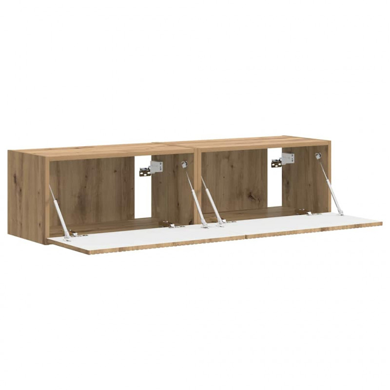 Szafka pod telewizor 2 pcs Dąb rzemieślniczy 60 x 31 x 29,5 cm