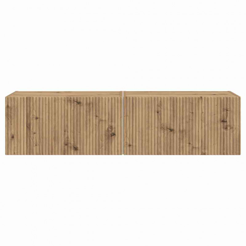Szafka pod telewizor 2 pcs Dąb rzemieślniczy 60 x 31 x 29,5 cm