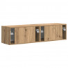 Szafka pod telewizor 2 pcs Dąb rzemieślniczy 60 x 31 x 29,5 cm