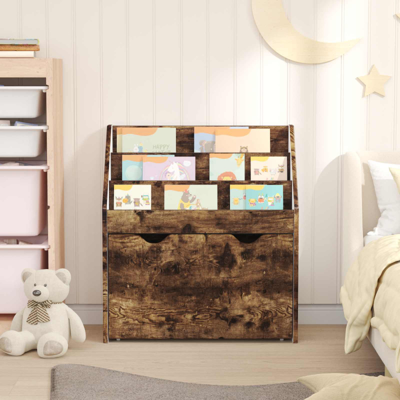 Biblioteczka dla dzieci Dąb wędzony 60 x 29,5 x 69 cm