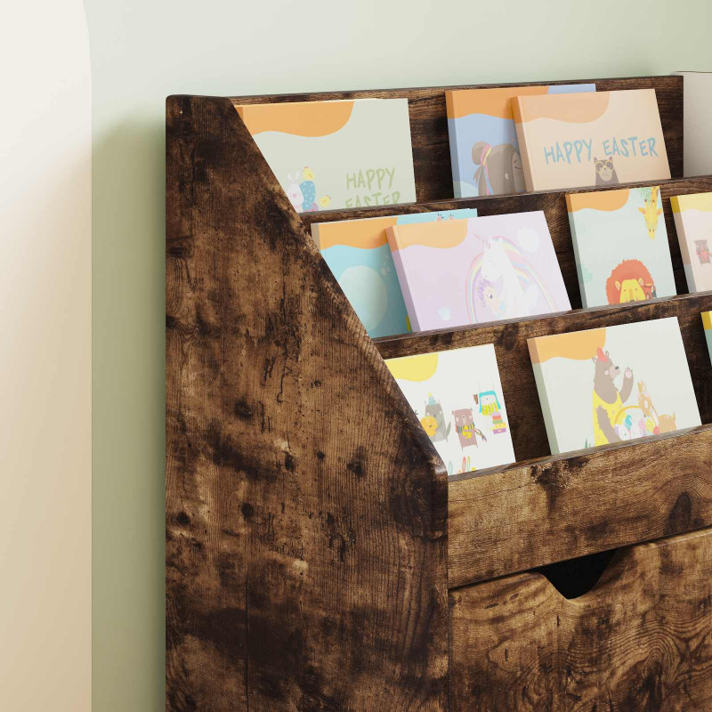 Biblioteczka dla dzieci Dąb wędzony 60 x 29,5 x 69 cm