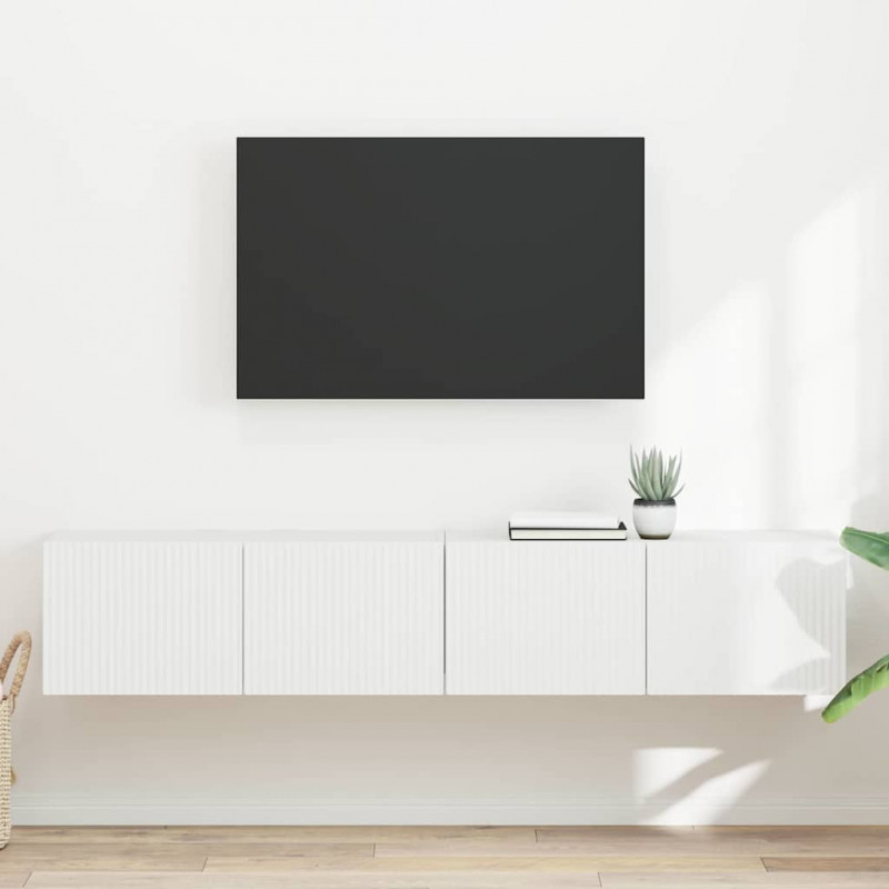 Szafka pod telewizor 2 pcs Biały 78,5 x 31 x 29,5 cm