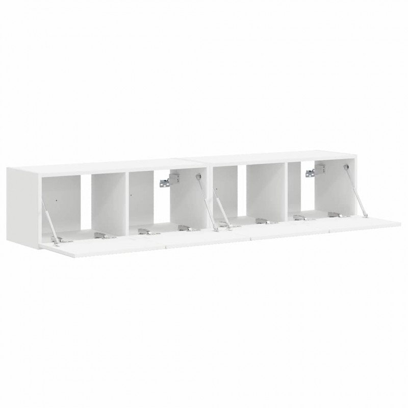 Szafka pod telewizor 2 pcs Biały 78,5 x 31 x 29,5 cm