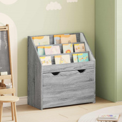 Biblioteczka dla dzieci Szary Sonoma 60 x 29,5 x 69 cm