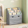 Biblioteczka dla dzieci Szary Sonoma 60 x 29,5 x 69 cm