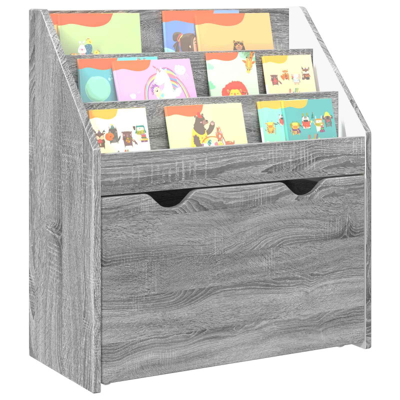 Biblioteczka dla dzieci Szary Sonoma 60 x 29,5 x 69 cm