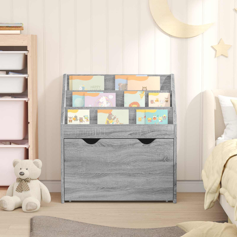 Biblioteczka dla dzieci Szary Sonoma 60 x 29,5 x 69 cm