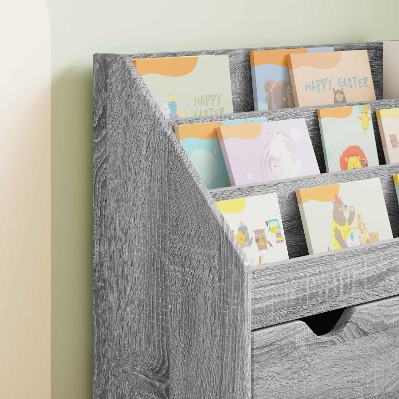 Biblioteczka dla dzieci Szary Sonoma 60 x 29,5 x 69 cm