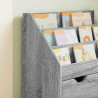 Biblioteczka dla dzieci Szary Sonoma 60 x 29,5 x 69 cm