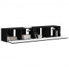 Szafka pod telewizor 2 pcs Czarny 78,5 x 31 x 29,5 cm