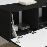 Szafka pod telewizor 2 pcs Czarny 78,5 x 31 x 29,5 cm