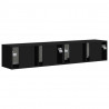Szafka pod telewizor 2 pcs Czarny 78,5 x 31 x 29,5 cm