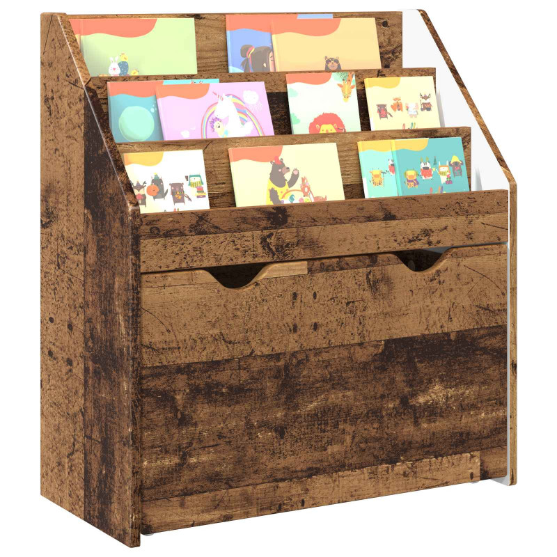 Biblioteczka dla dzieci Stare drewno 60 x 29,5 x 69 cm