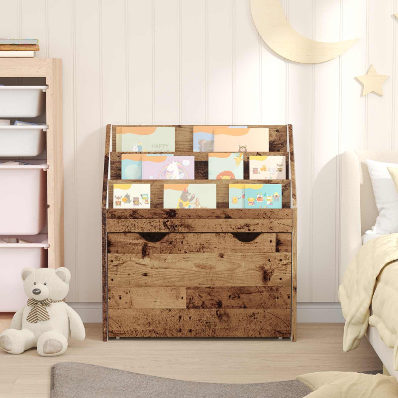 Biblioteczka dla dzieci Stare drewno 60 x 29,5 x 69 cm