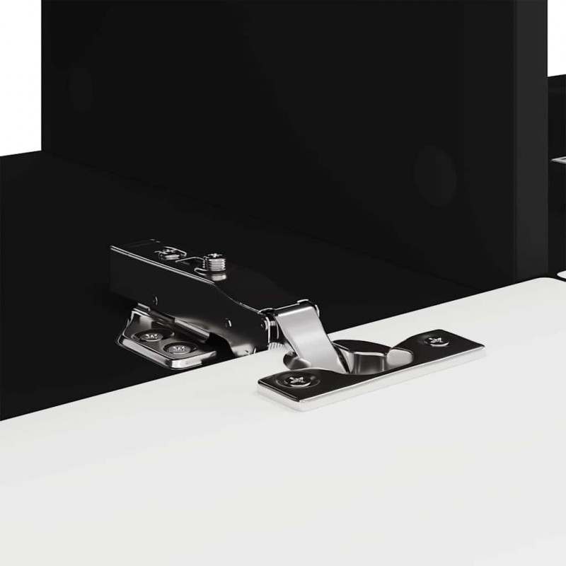 Szafka pod telewizor 2 pcs Czarny 78,5 x 31 x 29,5 cm