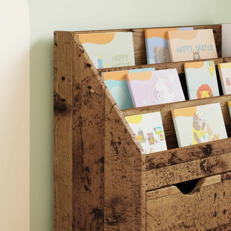 Biblioteczka dla dzieci Stare drewno 60 x 29,5 x 69 cm