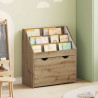 Biblioteczka dla dzieci Dąb rzemieślniczy 60 x 29,5 x 69 cm