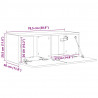 Szafka pod telewizor 2 pcs Sonoma 78,5 x 31 x 29,5 cm