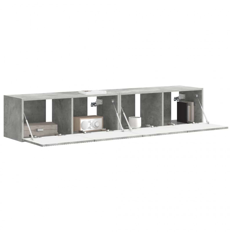 Szafka pod telewizor 2 pcs Betonowy 78,5 x 31 x 29,5 cm