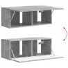 Szafka pod telewizor 2 pcs Betonowy 78,5 x 31 x 29,5 cm