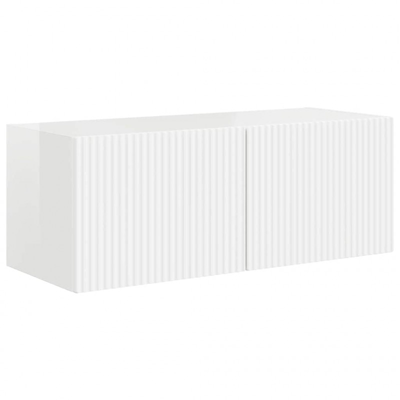 Szafka pod telewizor Błyszcząca biel 78,5 x 31 x 29,5 cm