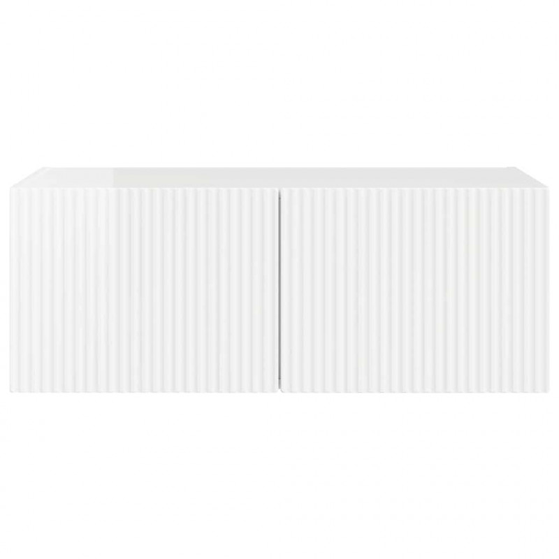 Szafka pod telewizor Błyszcząca biel 78,5 x 31 x 29,5 cm