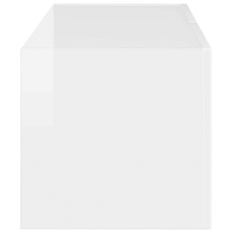 Szafka pod telewizor Błyszcząca biel 78,5 x 31 x 29,5 cm
