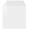Szafka pod telewizor Błyszcząca biel 78,5 x 31 x 29,5 cm