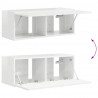 Szafka pod telewizor Błyszcząca biel 78,5 x 31 x 29,5 cm
