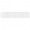 Szafka pod telewizor 2 pcs Błyszcząca biel 78,5 x 31 x 29,5 cm