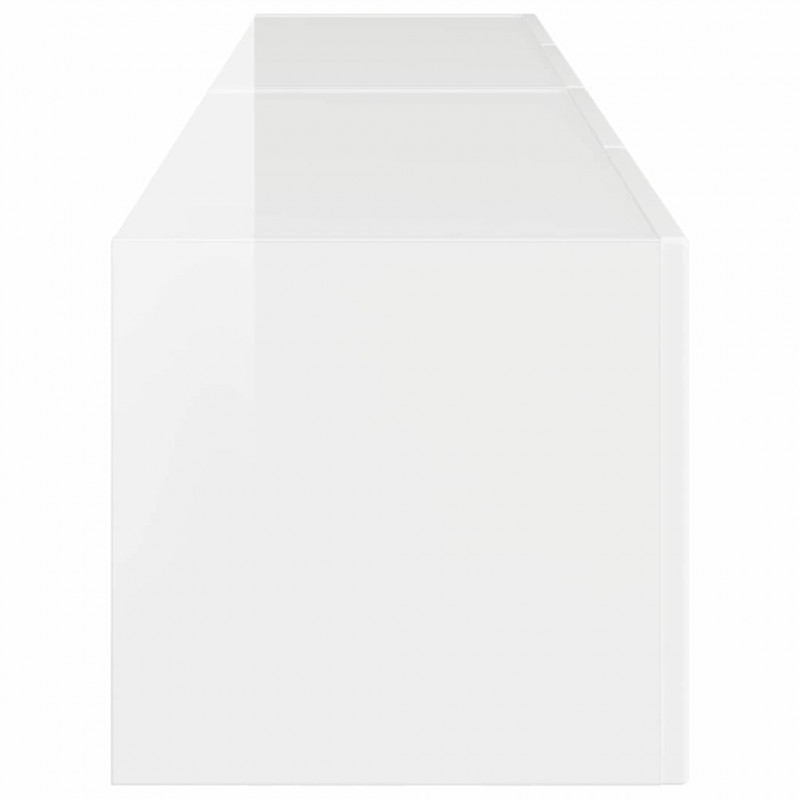 Szafka pod telewizor 2 pcs Błyszcząca biel 78,5 x 31 x 29,5 cm
