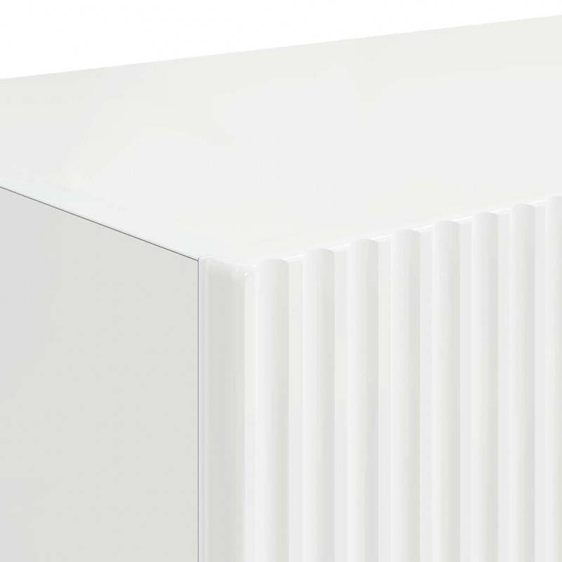 Szafka pod telewizor 2 pcs Błyszcząca biel 78,5 x 31 x 29,5 cm